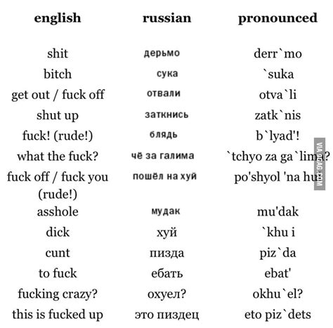 dirty russian phrases|Russian Swear Words and What They Mean .